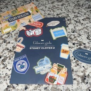 Stoney Clover Lane x Gilmore Girls postcard and sticker set